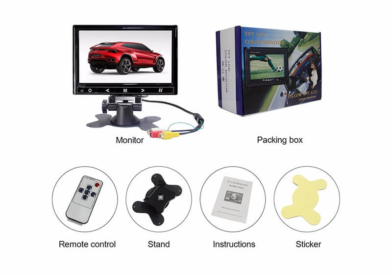7 inch car monitor