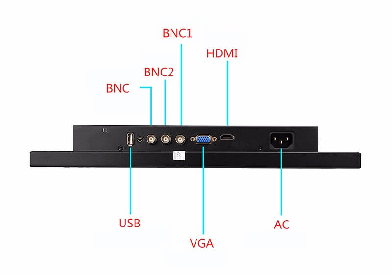 15 inch metal case CCTV monitor