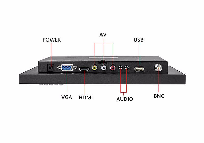10.1 inch metal case CCTV monitor